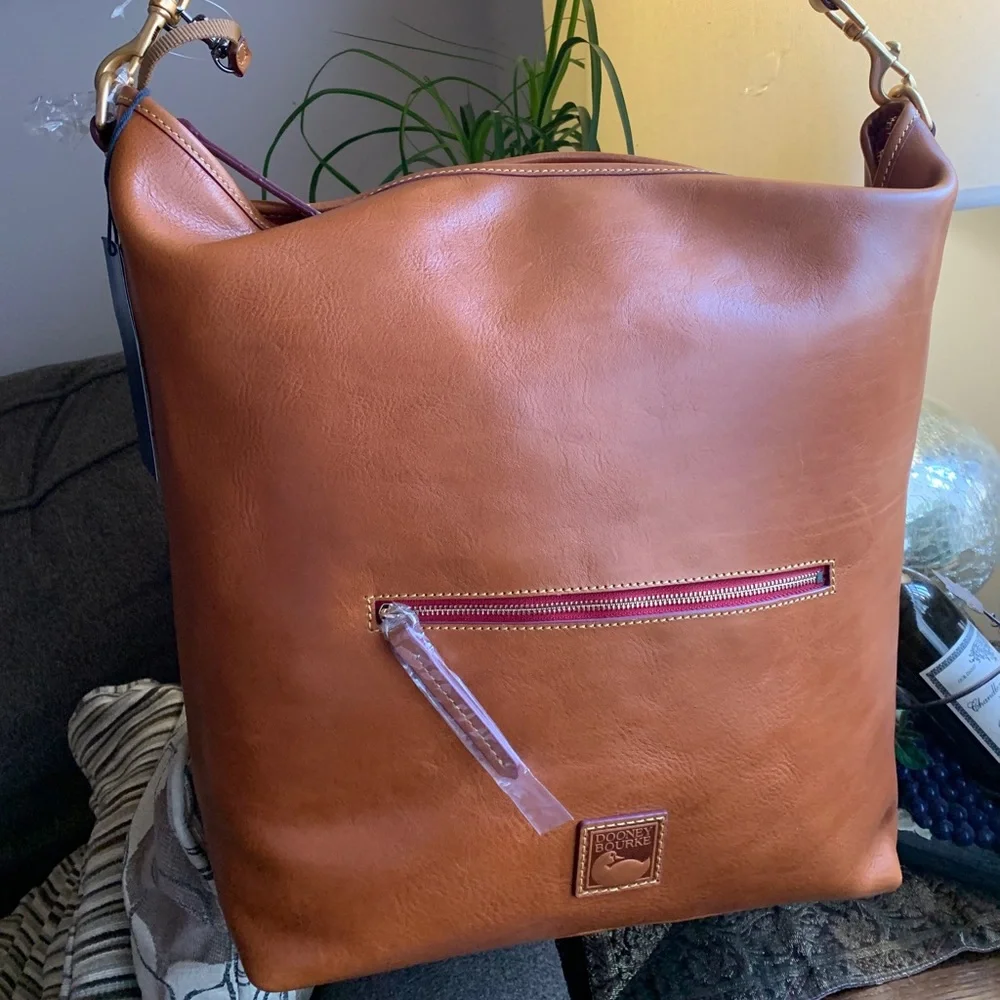 SOLD⛔️Authentic DOONEY & BOURKE Leather large Hobo/Top zip shoulder - Picture 15 of 15